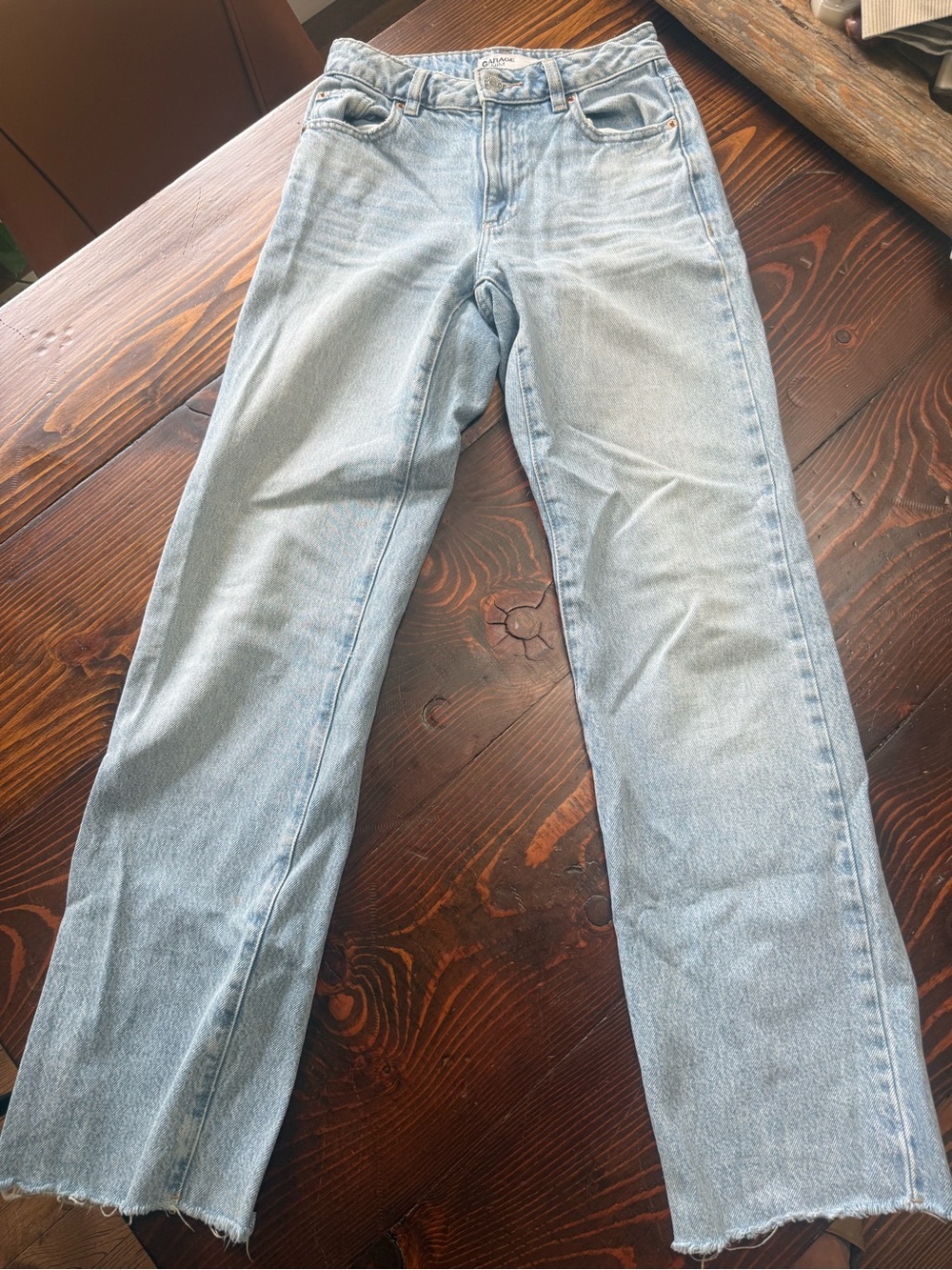 Garage Light Blue Women's Straight-Leg Jeans